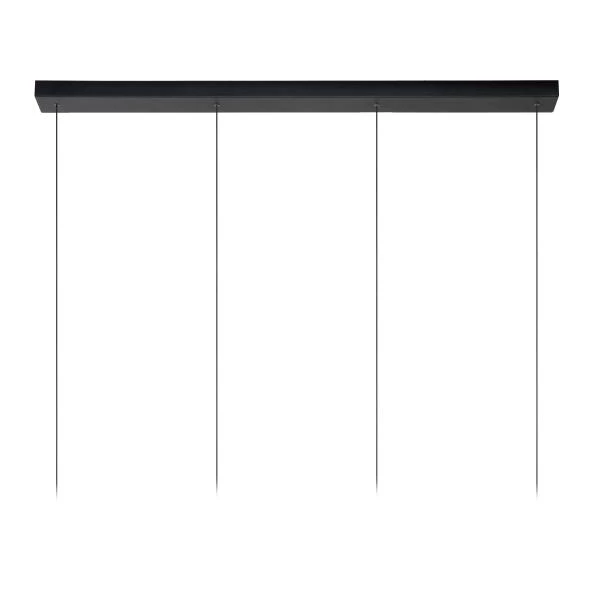 Lucide LORENZ - Hanglamp - LED Dimb. - 4x4W 3000K - Zwart - detail 1